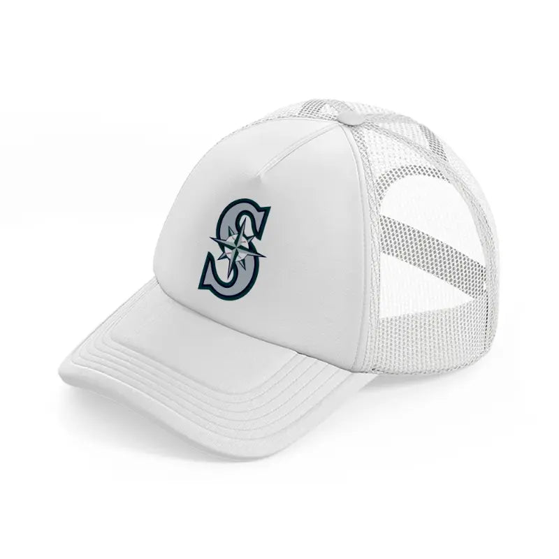 seattle mariners white trucker hat
