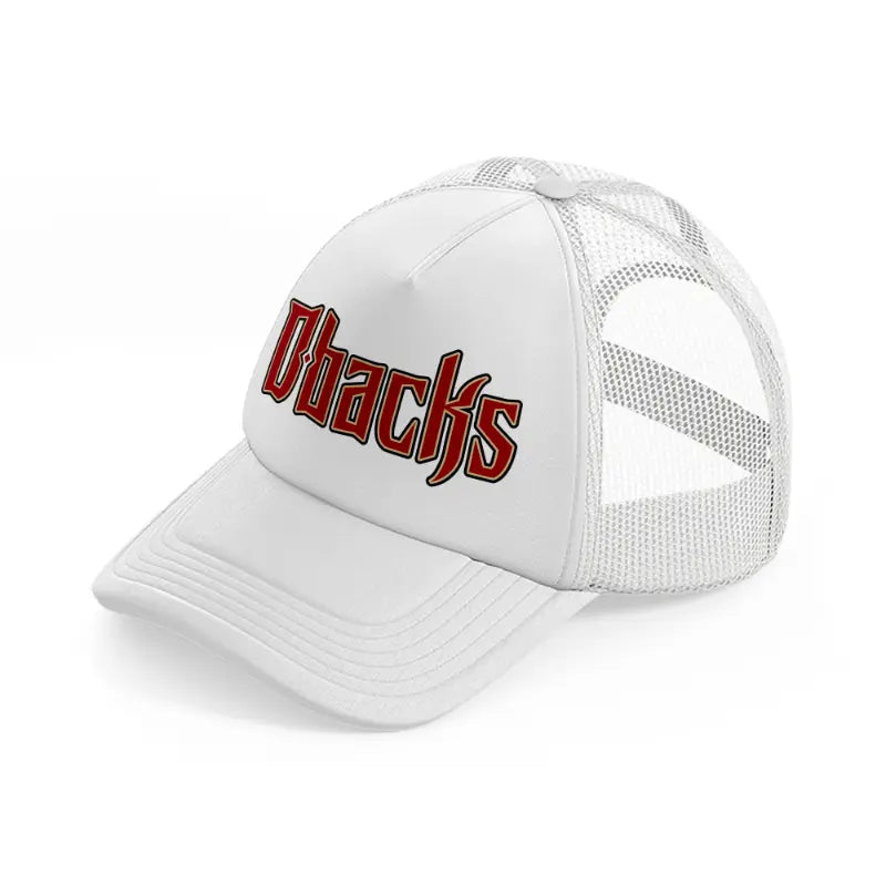 dbacks white trucker hat