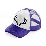 deer horn purple trucker hat
