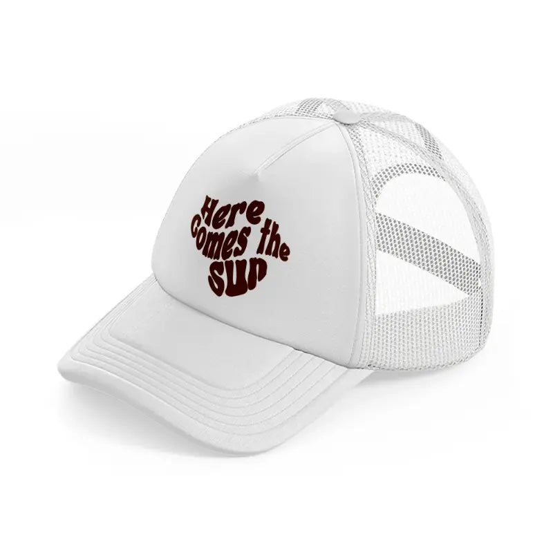 retro elements 108 white trucker hat