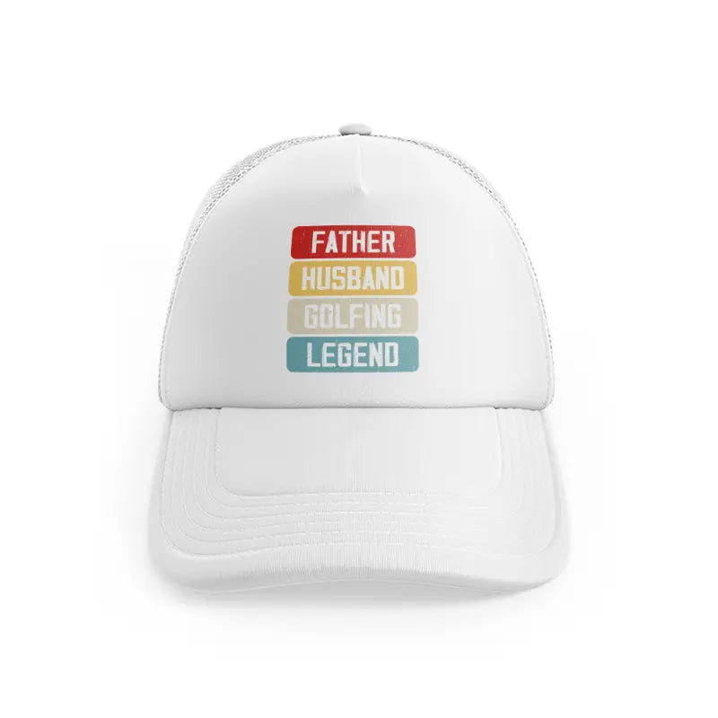 Father Husband Golfing Legend Colorwhitefront view