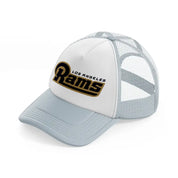 los angeles rams classic grey trucker hat