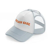 beach babe grey trucker hat