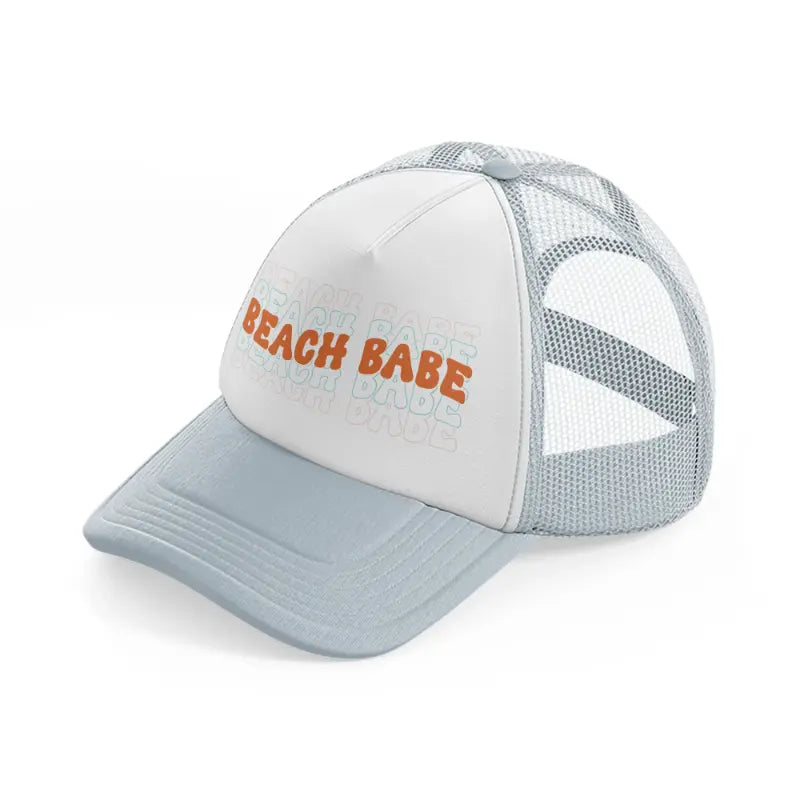 beach babe grey trucker hat