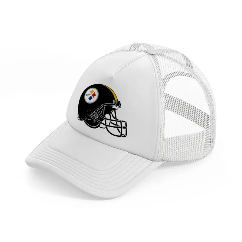 pittsburgh steelers helmet white trucker hat