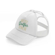best golfer ever pink white trucker hat