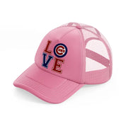 love cubs pink trucker hat