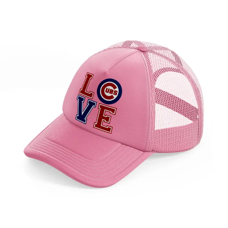 love cubs pink trucker hat