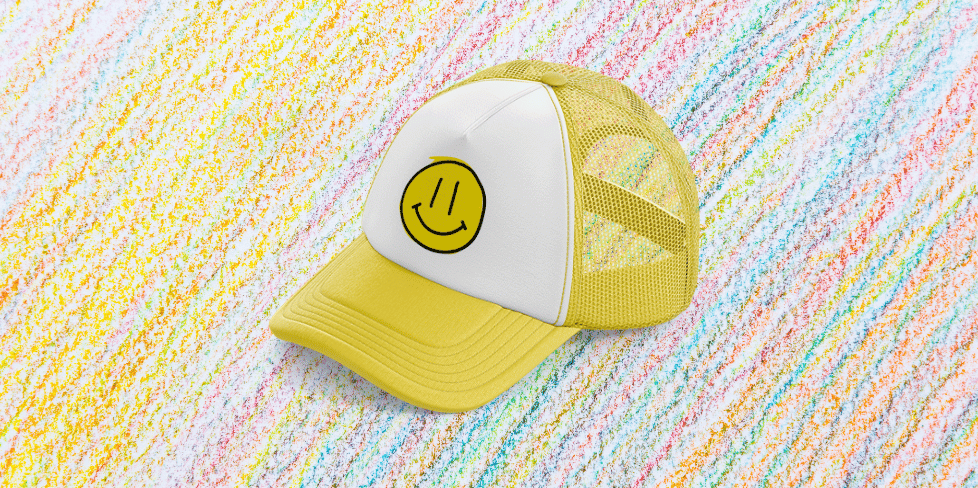 Smiley Face Trucker Hat