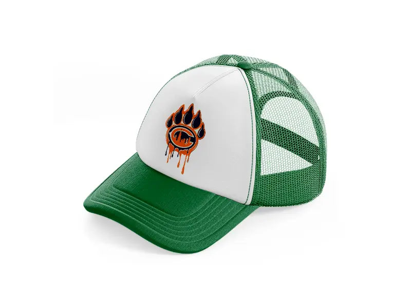 bear paw chicago bears-green-and-white-trucker-hat