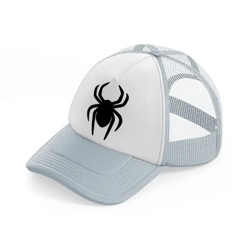 spider symbol-grey-trucker-hat