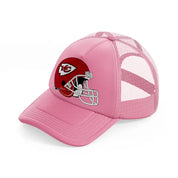 kansas city chiefs helmet-pink-trucker-hat