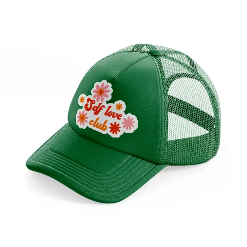 retro positive stickers (10) green trucker hat