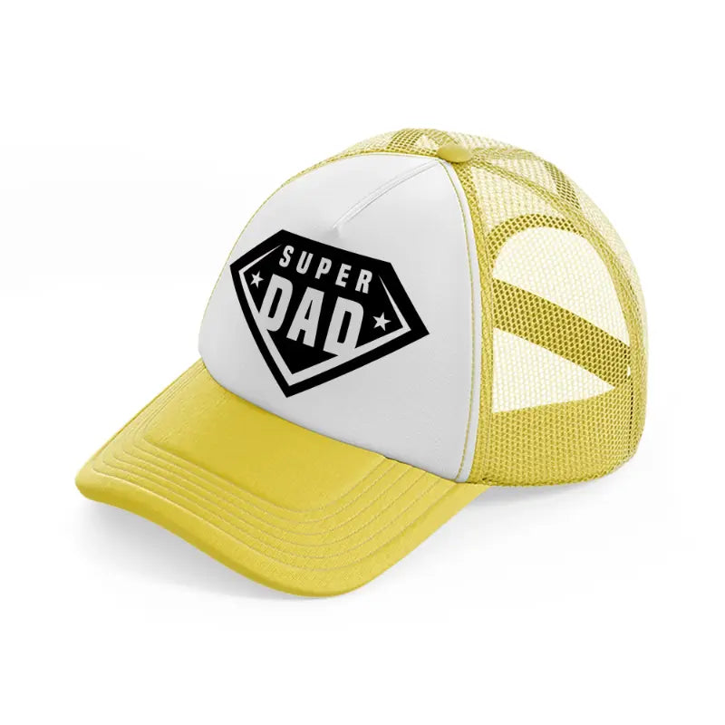 super dad black-yellow-trucker-hat