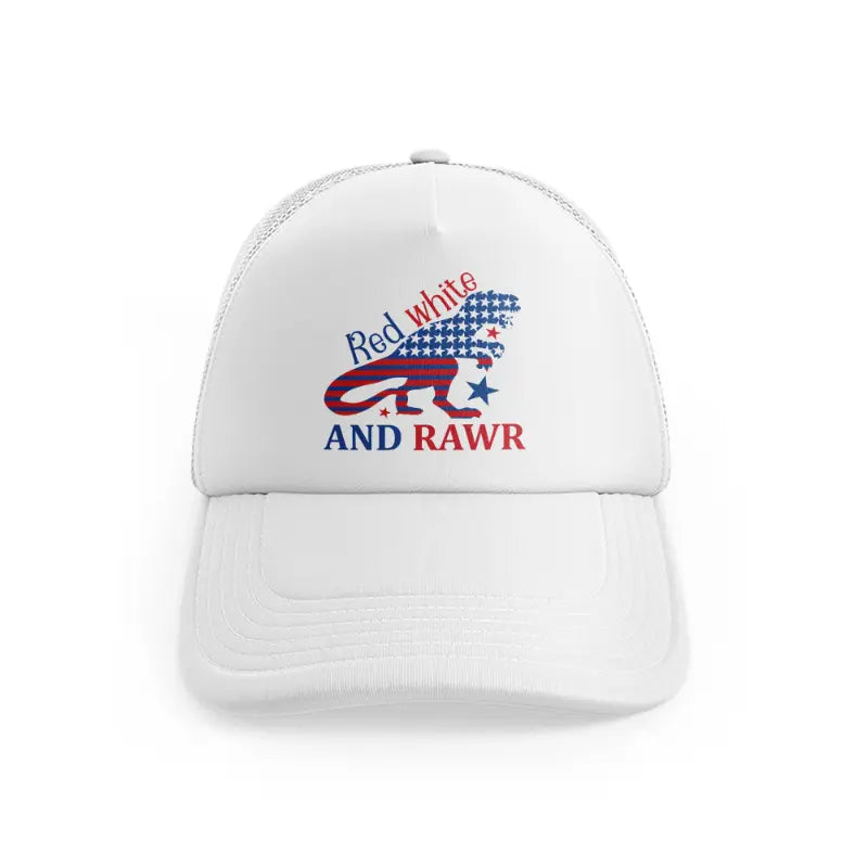 red white and rawr-01-white-trucker-hat