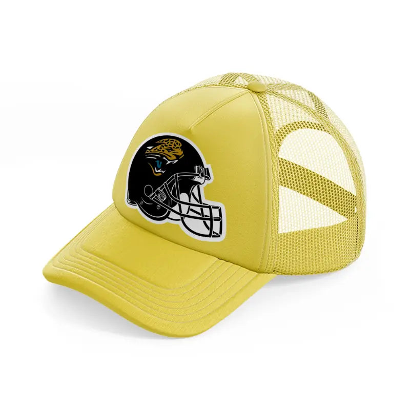 jacksonville jaguars helmet-gold-trucker-hat