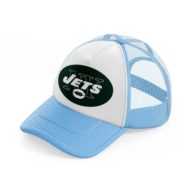 new york jets supporter-sky-blue-trucker-hat