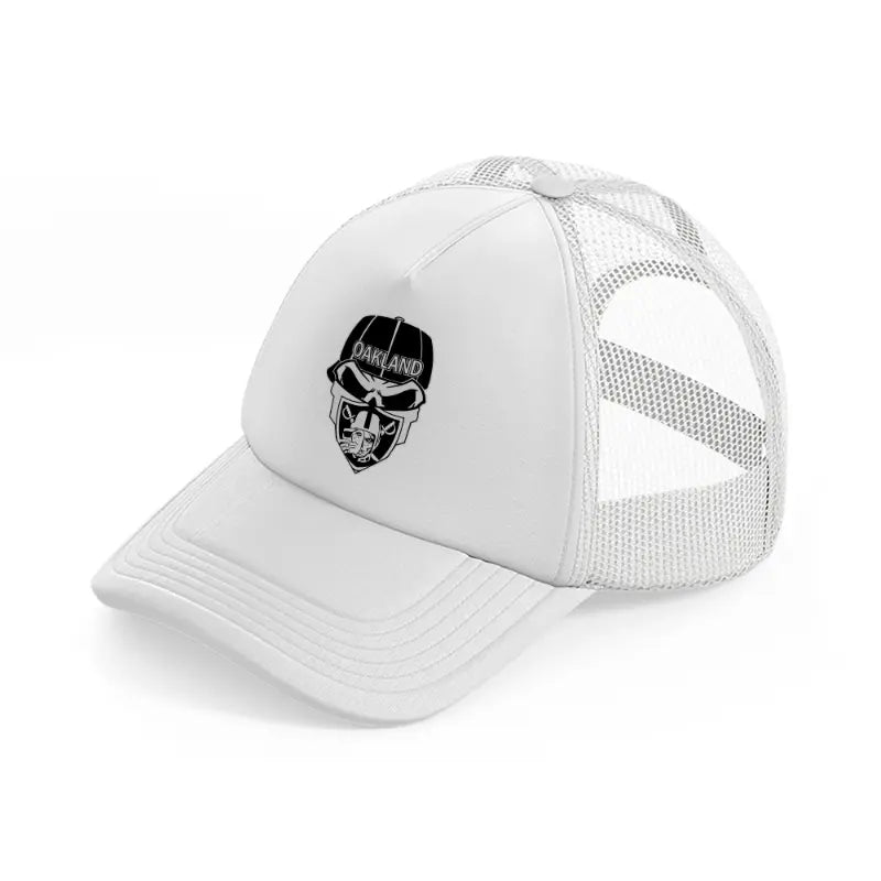 oakland raiders supporter-white-trucker-hat