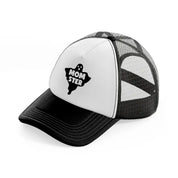 momster black and white trucker hat