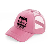 duck hunting season bold-pink-trucker-hat