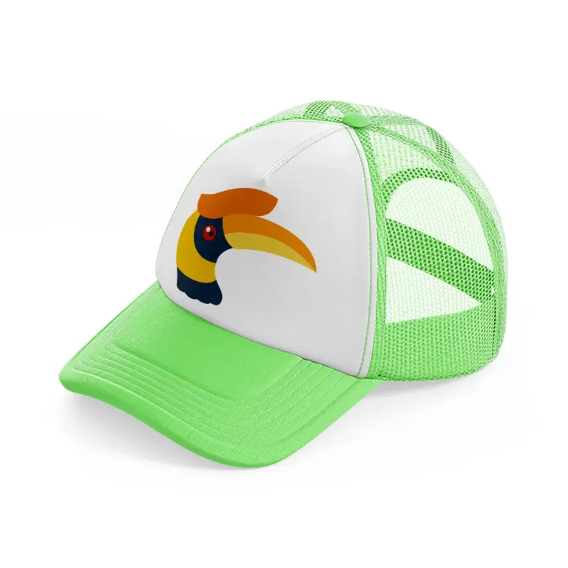 hornbill-lime-green-trucker-hat