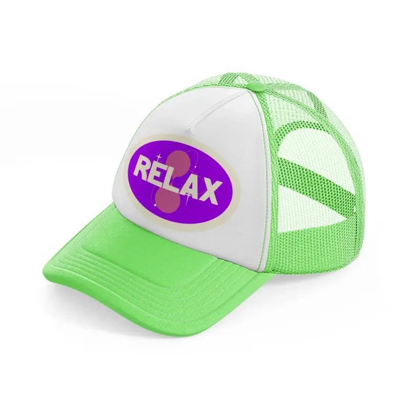 relax-lime-green-trucker-hat
