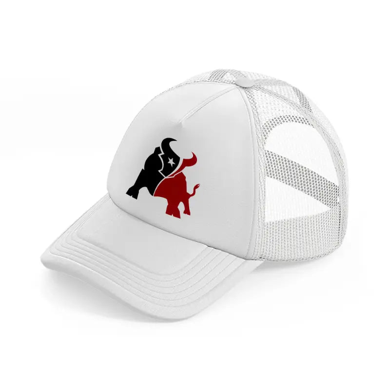 houston texans fan-white-trucker-hat