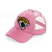 jacksonville jaguars emblem-pink-trucker-hat