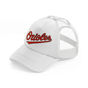orioles fan-white-trucker-hat