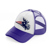 new england patriots 3d emblem-purple-trucker-hat