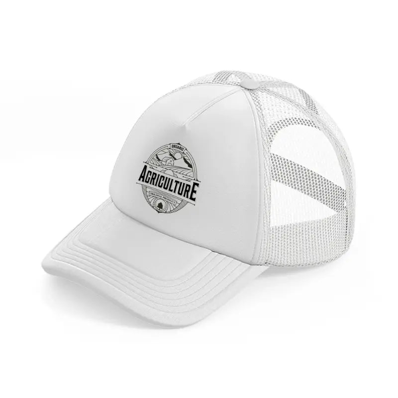 organic agriculture original product-white-trucker-hat