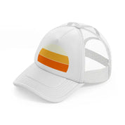 sun retro white trucker hat