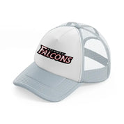 atlanta falcons modern logo-grey-trucker-hat