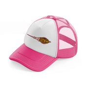 harley-davidson motorcycles golden-neon-pink-trucker-hat