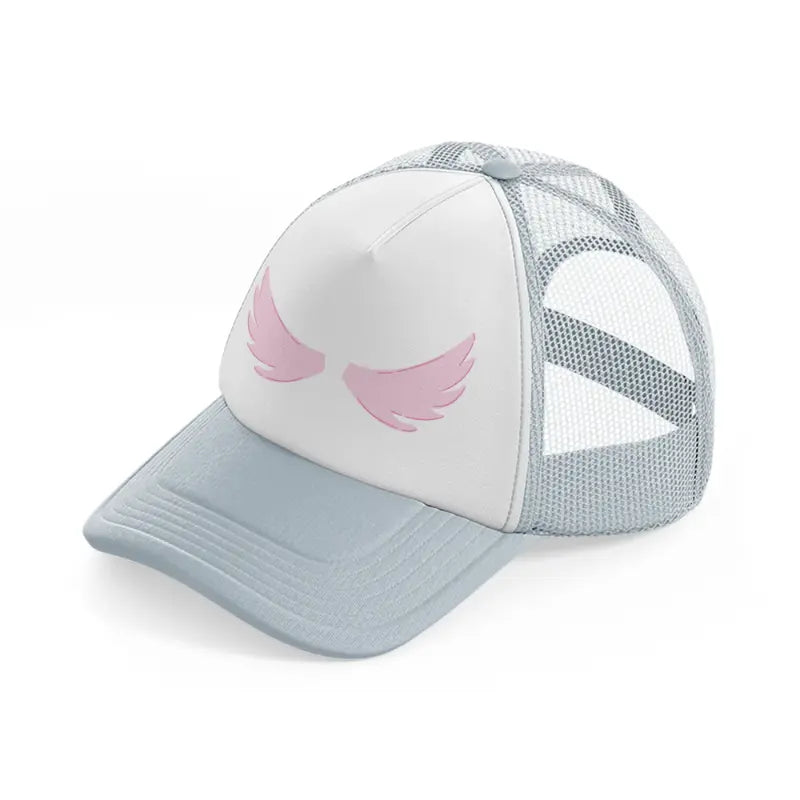 angel wings-grey-trucker-hat