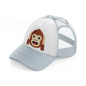 147 monkey 2 grey trucker hat