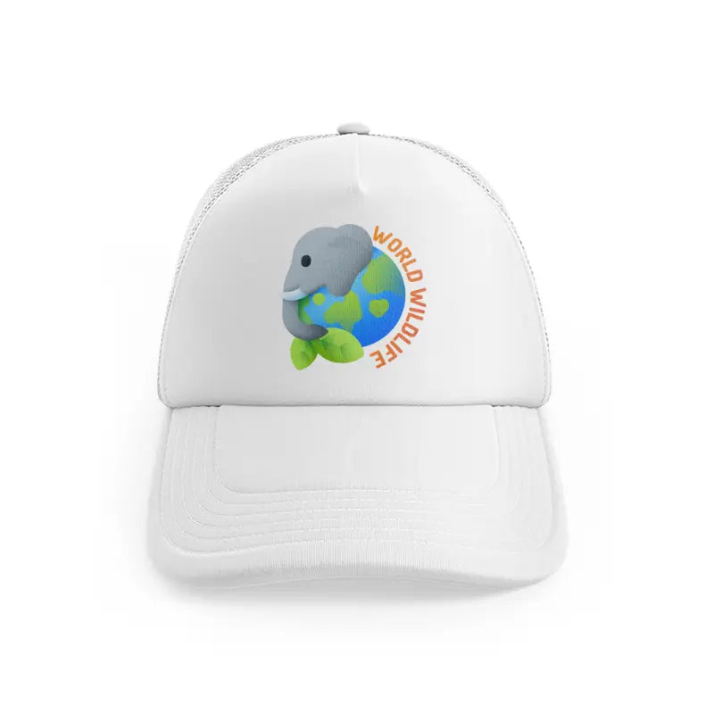 world-wildlife-day-white-trucker-hat