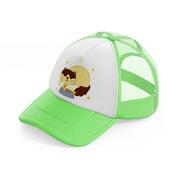 001-sleep-lime-green-trucker-hat