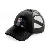 cat (2) black trucker hat