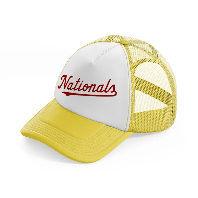 nationals logo-yellow-trucker-hat