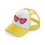 retro elements 85 yellow trucker hat