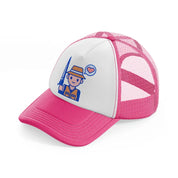 fisherman loves fishing-neon-pink-trucker-hat