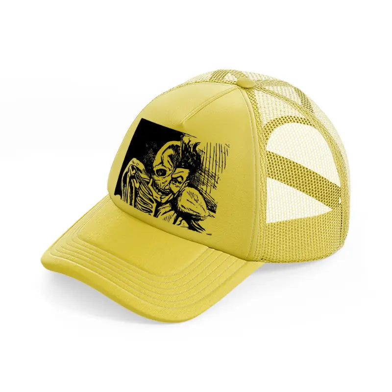 zombie joker-gold-trucker-hat