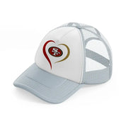 49ers lover-grey-trucker-hat