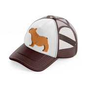 016-french bulldog-brown-trucker-hat