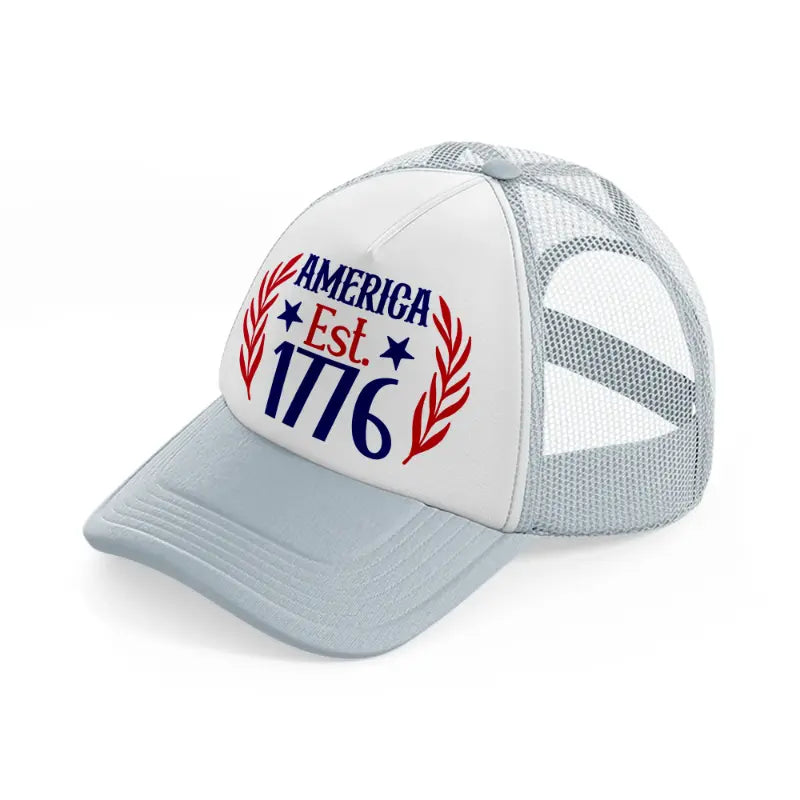 america est. 1776-01-grey-trucker-hat