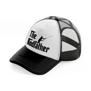 the rodfather black and white trucker hat