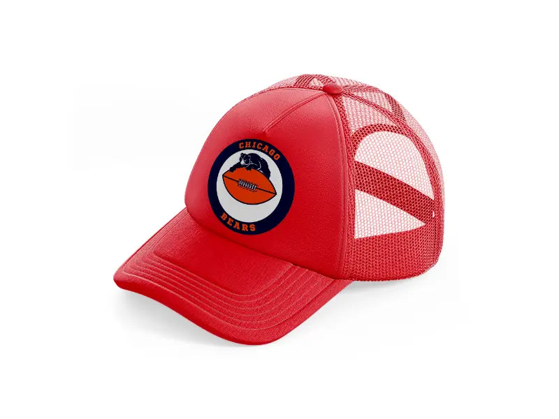 chicago bears circle-red-trucker-hat