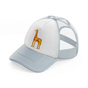 006 giraffe grey trucker hat