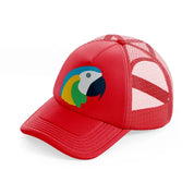 parrot (1) red trucker hat